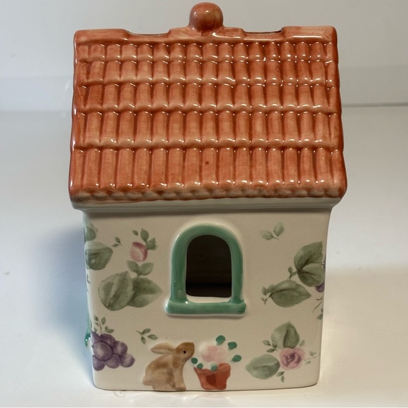 Pfaltzgraff Grape & Vine Cottage House Candle Holder Votive LIKE NEW - Picture 4 of 9